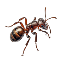 Ant isolated on the transparent background, created with png