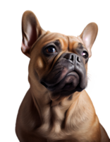 Französisch Bulldogge isoliert auf transparent Hintergrund, erstellt mit generativ ai png