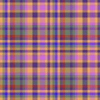 Fabric check plaid. Background pattern texture. Vector textile seamless tartan.