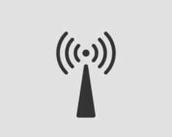 Free wi fi icon. Connection zone wifi vector symbol. Radio waves signal.