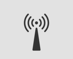 icono de wi-fi gratis. símbolo de vector wifi de zona de conexión. señal de ondas de radio.