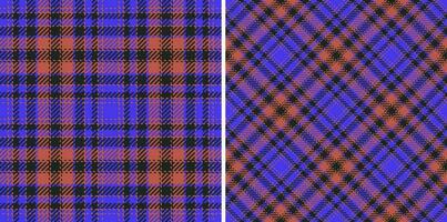 Textile background fabric. Seamless pattern texture. Plaid check vector tartan.