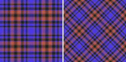 Textile background fabric. Seamless pattern texture. Plaid check vector tartan.