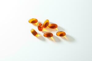 Soft gel, Close up of oil filled capsules, suitable for presenting food supplements, fish oil, omega 3, omega 6, omega 9, vitamin A, vitamin D, vitamin D3, vitamin E, evening primrose oil, photo