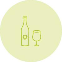 Goblet and Wine Vector Icon