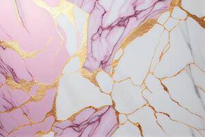 Luxury marble texture gold and pink tone. Abstract marble wallpaper background. . Digital Art Illustration photo
