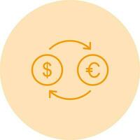 Dollar to Euro Vector Icon