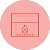 Fireplace Vector Icon