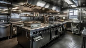 big Professional kitchen,, image photo