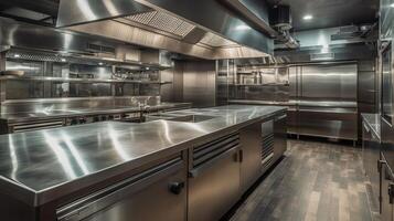 big Professional kitchen,, image photo