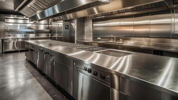 big Professional kitchen,, image photo