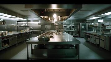 big Professional kitchen,, image photo