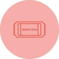 Movie Ticket Vector Icon