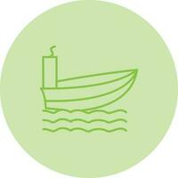 icono de vector de barco de vapor