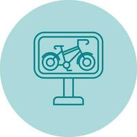 icono de vector de carril bici