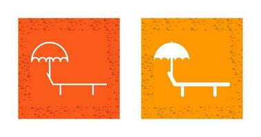 Sunbathing Chair Vector Icon