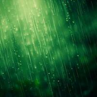 Green background desktop wallpaper with raindrops photo