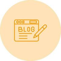 icono de vector de blog