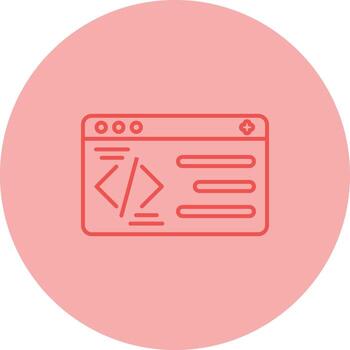 icono de vector de programación