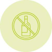 No Alcohol Vector Icon