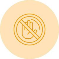 No Passing Vector Icon