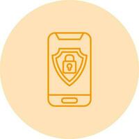 Mobile Security Vector Icon