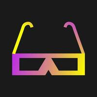 3D glasses Vector Icon