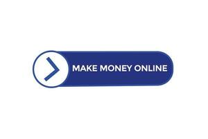 make money online home vectors, sign,lavel bubble speech vector