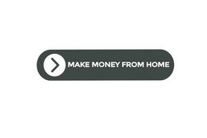 make money from home vectors, sign,lavel bubble speech vector