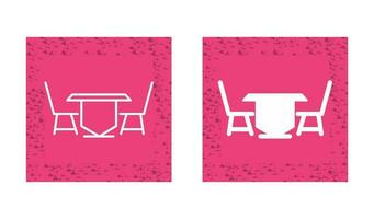 Lunch Table Vector Icon