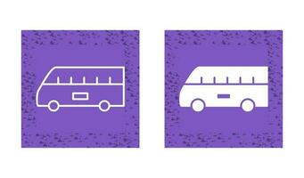 Bus on Airport Vector Icon