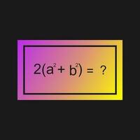 Solving Formula Vector Icon
