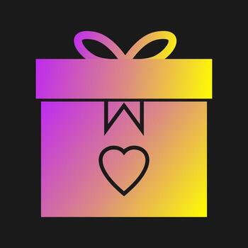 icono de vector presente