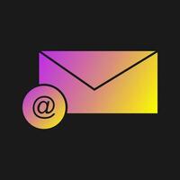 icono de vector de correo