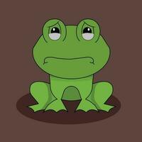 a cartoon frog illustration art vector