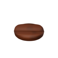 Isolated Realistic Coffee Bean. png