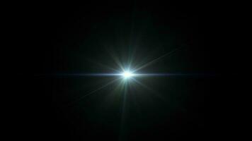 Abstract beautiful blue optical lens flare animation video