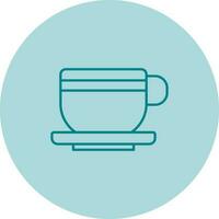 icono de vector de taza de té