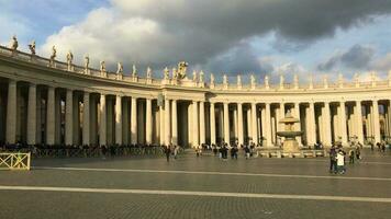 santo Peter quadrado Vaticano 4k video