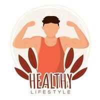 Isolated cute girl healthy abstract character Healthy lifestyle Vector illustration