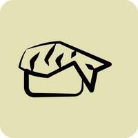 icono Sushi. adecuado para japonés símbolo. mano dibujado estilo. sencillo diseño editable. diseño modelo vector