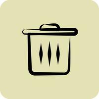Icon Reduces Waste. suitable for Ecology symbol. hand drawn style. simple design editable. design template vector
