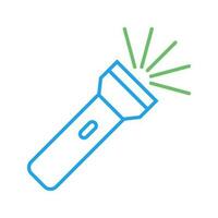 Flashlight Line Icon vector