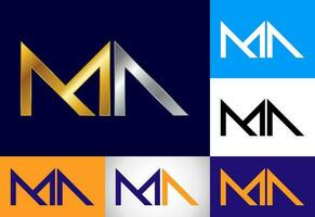 Initial Letter M A Logo Design Vector. Graphic Alphabet Symbol For Corporate Business Identity vector