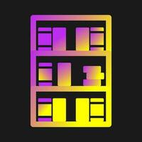 Book Shelf Vector Icon