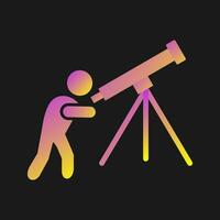 Adjusting Telescope Vector Icon