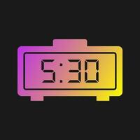 Digital Clock Vector Icon