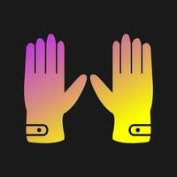 Leather Gloves Vector Icon