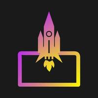 Rocket Launched Vector Icon