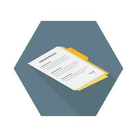 Document Isometric right view icon vector isometric. Flat style vector illustration.